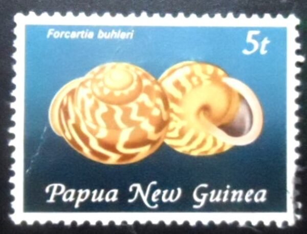 Selo postal de Papua Nova Guiné de 1981 Forcartia buhleri U