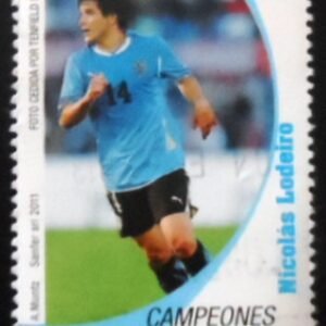 Selo postal do Uruguai de 2011 Nicolas Lodeiro N