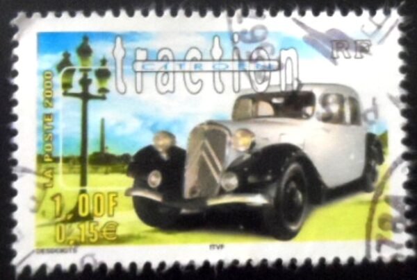 Selo postal da França de 2000 Citroën Traction U