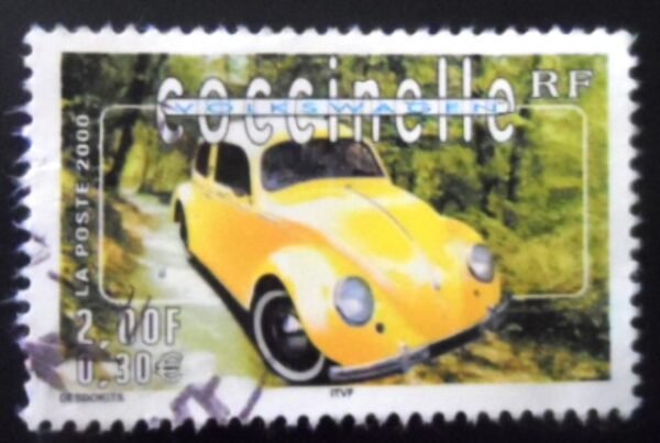 Selo postal da França de 2000 Volkswagen Beetle U