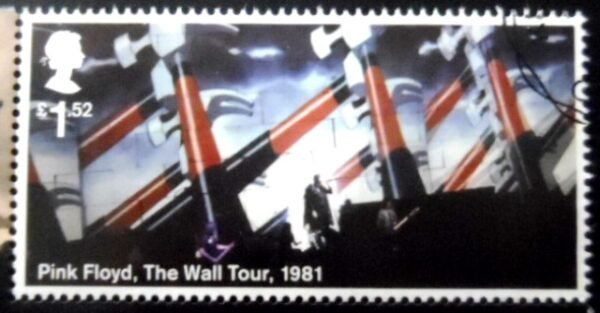 Selo postal do Reino Unido de 2016 Pink Floyd The Wall Tour N