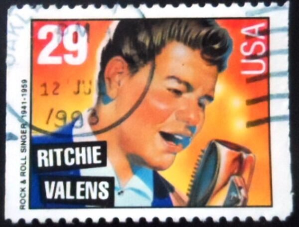 Selo postal dos Estados Unidos de 1993 Ritchie Valens U E