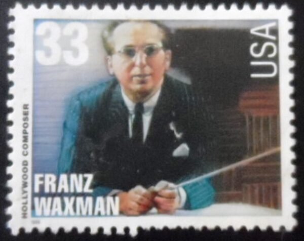 Selo postal dos Estados Unidos de 1999 Franz Waxman N