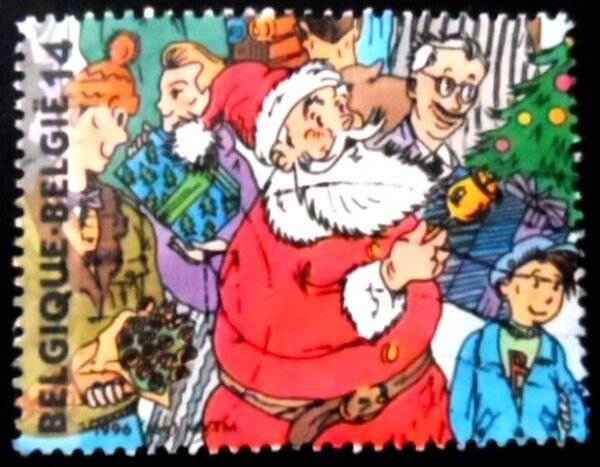 Selo postal da Bélgica de 1996  Santa Claus U
