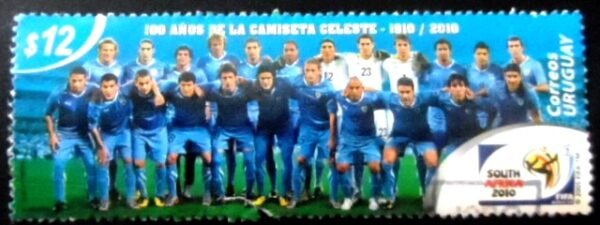 Selo postal do Uruguai de 2010 Football Team of 2010 U