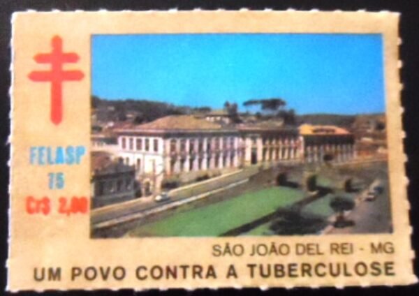 Selo Cinderela do Brasil de 1975 São João Del Rei N