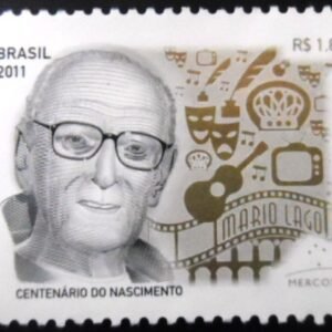 Selo postal do Brasil de 2011 Mario Lago M