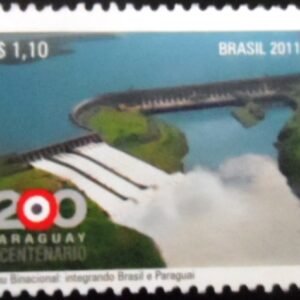 Selo postal do Brasil de 2011 Usina Itaipu M