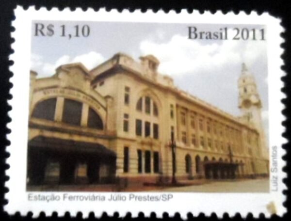 Selo postal do Brasil de 2011 Estação Júlio Prestes M