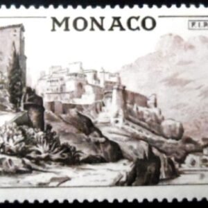 Selo postal de Monaco de 1956 Monaco Palace M