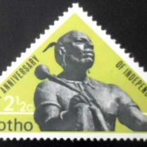 Selo postal do Lesoto de 1967 Statue of Moshoeshoe I M