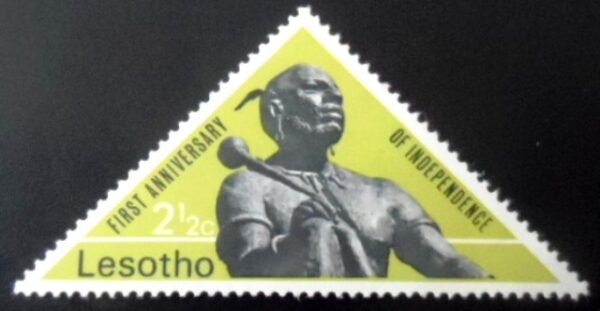 Selo postal do Lesoto de 1967 Statue of Moshoeshoe I M