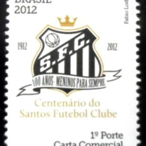 Selo postal do Brasil de 2012 Santos Futebol Clube M