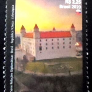 Série postal do Brasil de 2020 Bratislava Castle U