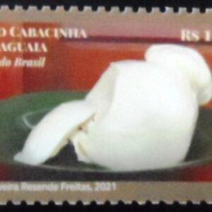 Selo postal do Brasil de 2021 Queijo Cabacinha do Araguaia M