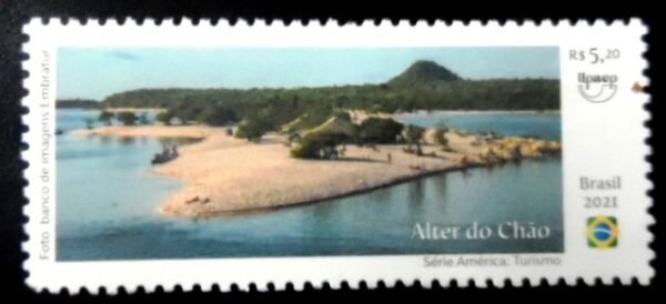 Selo postal do Brasil de 2021 Alter do Chão