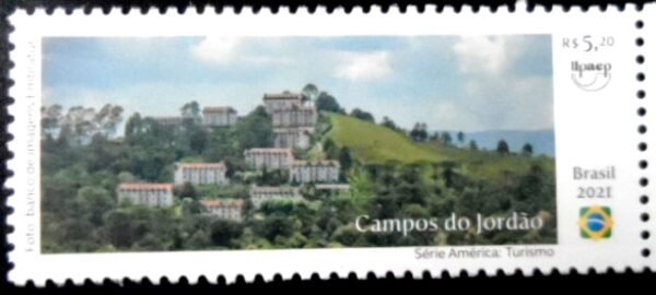 Selo postal do Brasil de 2021 Campos do Jordão M