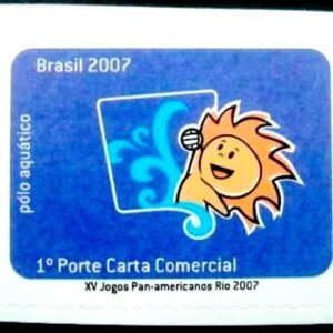 Selo postal do Brasil de 2007 Polo Aquático M