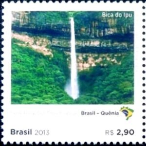 Selo postal do Brasil de 2013 Bica do Ipu M