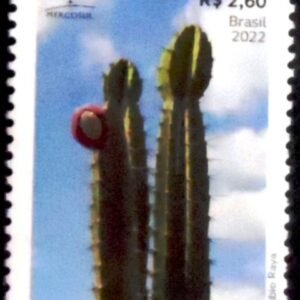 Selo postal do Brasil de 2022 Cereus jamacaru M