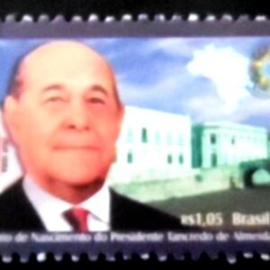 Selo postal do Brasil de 2010 Tancredo Neves M