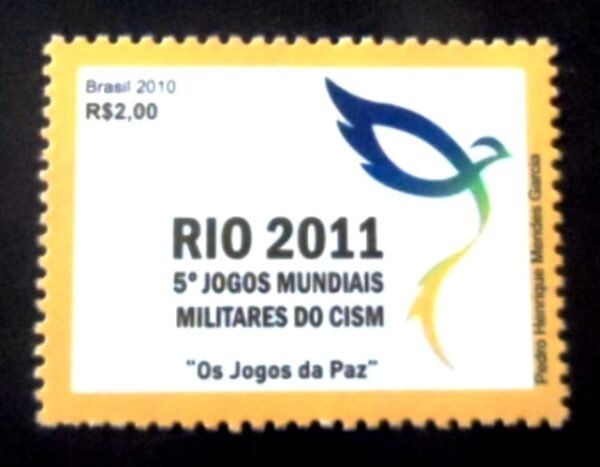 Selo postal do Brasil de 2010 Jogos Militares M