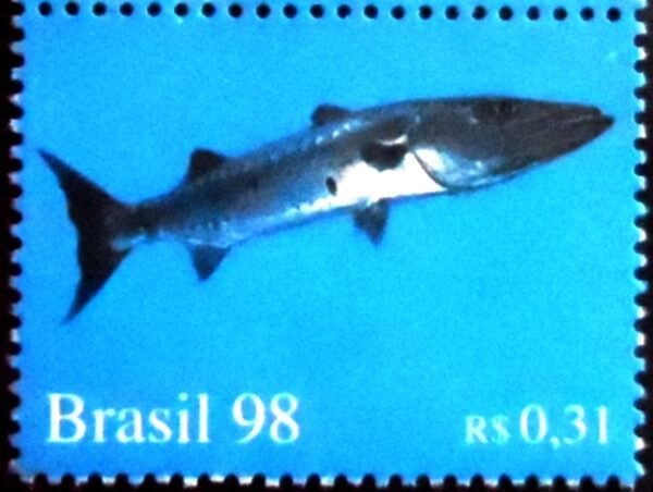 Selo postal do Brasil de 1998 - Great Barrac M