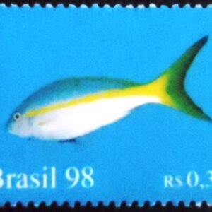 Selo postal do Brasil de 1998 Wrasse M