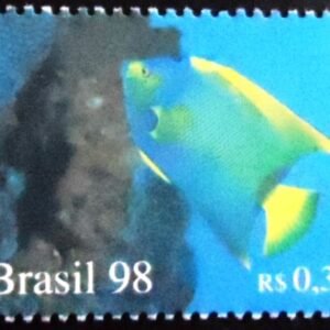 Selo postal do Brasil de 1998 Angelfish M