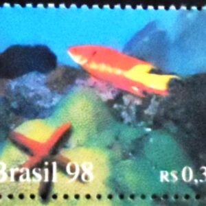 Selo postal do Brasil de 1998 Estrela e Coral M