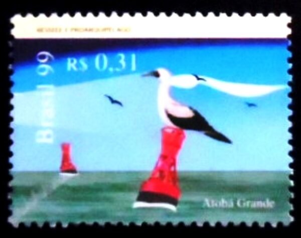 Selo postal do Brasil de 1999 Atobá Grande M