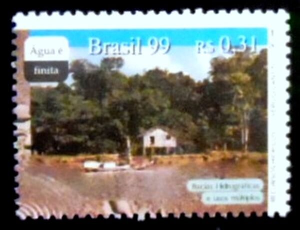 Selo postal do Brasil de 1999 Bacias Hidrográficas M