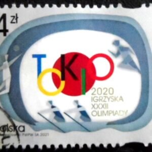 Selo postal da Polônia de 2021 Summer Olympiic Games Tokyo 2021 U