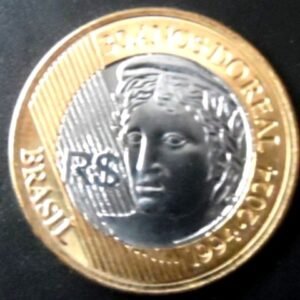 Moeda Comemorativa do Brasil de 2024 30 Anos Real