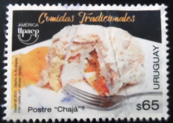Selo postal do Uruguai de 2019 Chaja Pastry U