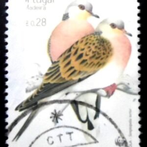 Selo postal da Ilha da Madeira de 2002 European Turtle Dove U