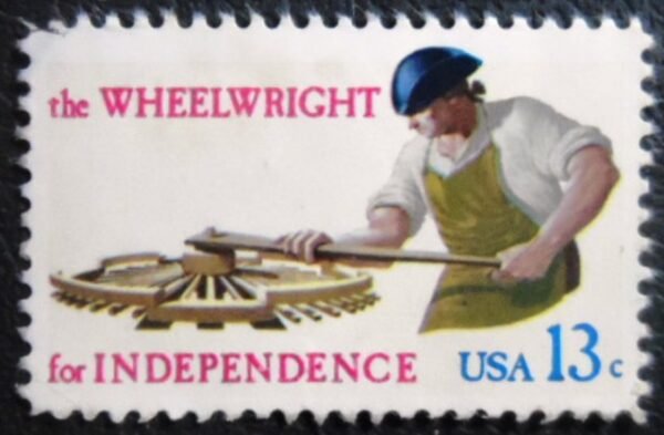 Selo postal dos Estados Unidos de 1977 Wheelwright N