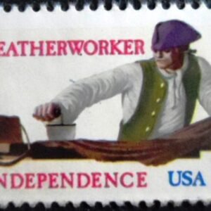 Selo postal dos Estados Unidos de 1977 Leatherworker N