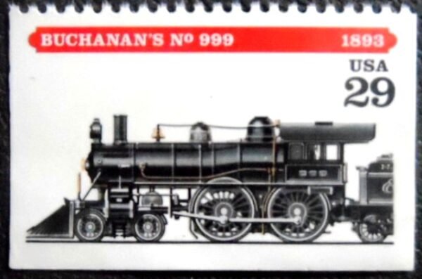 Selo postal dos Estados Unidos de 1994 William Buchanan's Nº 999 1893