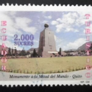 Selo postal do Equador de 1998 Equator Monument U