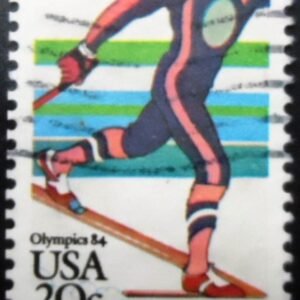 Selo postal dos Estados Unidos de 1984 Cross-Country Skiing U
