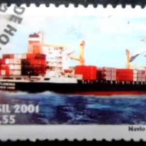 Selo postal do Brasil de 2001 Navio Flamengo MCC