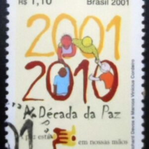 Selo postal do Brasil de 2001 Década da Paz MCC