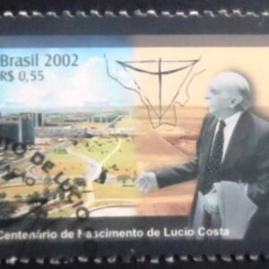 Selo postal do Brasil de 2002 Lúcio Costa MCC