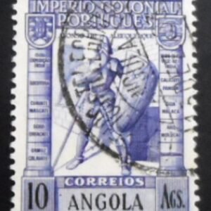 Selo postal de Angola de 1938 Afonso de Albuquerque 10 U