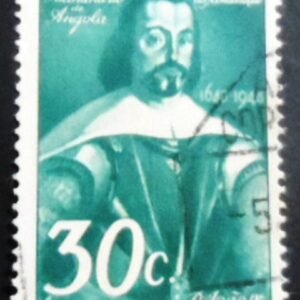 Selo postal de Angola de 1948 King John IV 30 U