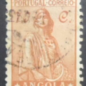 Selo postal de Angola de 1932 Ceres New Type 70c U