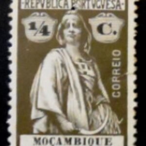 Selo postal de Moçambique de 1914 Ceres ¼ M