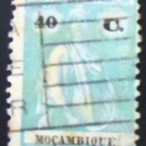 Selo postal de Moçambique de 1922 Ceres 40 U
