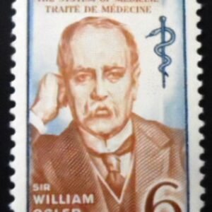 Selo postal do Canadá de 1969 Sir William Osler M